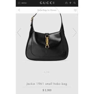 Gucci Jackie 1961 Small Hobo Bag Black Vintage